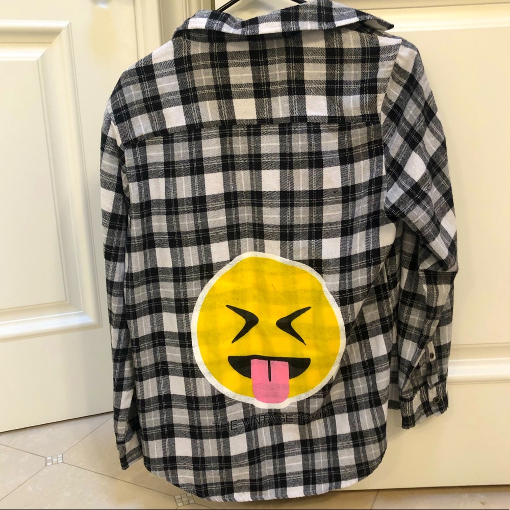 Vintage Twin Emoji Flannel